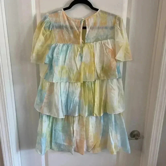 English Factory Tiered Pastel Tie-Dye Dress – Size Small - Picture 6 of 6